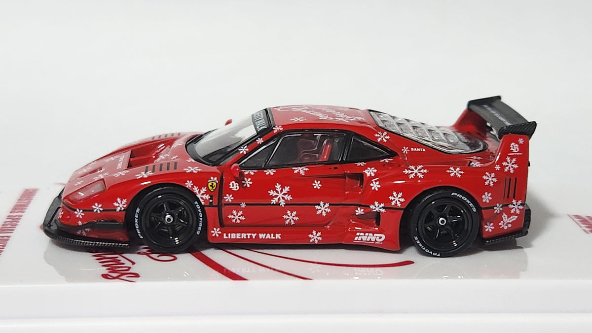 1:64 inno64 Ferrari F40 LBWK Christmas Special Edition 2023 Red