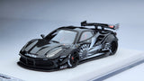 1:64 Veloce 488 GTB Gloss Black Zero Fighter LB Performance. Resin.