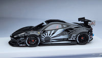 1:64 Veloce 488 GTB Gloss Black Zero Fighter LB Performance. Resin.