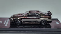 1:64 Inno64 Nissan Skyline GT-R R34 Nismo R-Tune Black Chrome