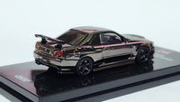 1:64 Inno64 Nissan Skyline GT-R R34 Nismo R-Tune Black Chrome