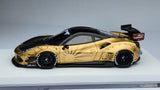 1:64 Veloce 488 GTB Gloss Gold Zero Fighter LB Performance. Resin.