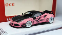 1:64 Veloce Ferrari 488 GTB Matt Pink Glow in the dark Zero Fighter LB Performance.