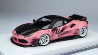 1:64 Veloce Ferrari 488 GTB Matt Pink Glow in the dark Zero Fighter LB Performance.