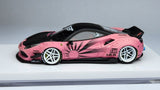 1:64 Veloce Ferrari 488 GTB Matt Pink Glow in the dark Zero Fighter LB Performance.