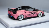 1:64 Veloce Ferrari 488 GTB Matt Pink Glow in the dark Zero Fighter LB Performance.