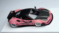 1:64 Veloce Ferrari 488 GTB Matt Pink Glow in the dark Zero Fighter LB Performance.