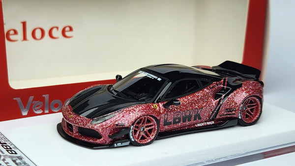 1:64 Veloce Ferrari 488 GTB Rainbow Glitter Red LB Performance. Resin.