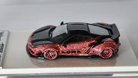 1:64 Veloce Ferrari 488 GTB Rainbow Glitter Red LB Performance. Resin.