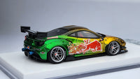 1:64 Veloce 488 GTB Red Bull Chrome LB Performance Resin