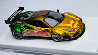 1:64 Veloce 488 GTB Red Bull Chrome LB Performance Resin