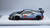 1:64 Veloce Ferrari 488 GTB Martini Silver LB Performance Resin