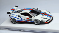 1:64 Veloce Ferrari 488 GTB Martini White LB Performance Resin.