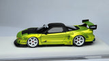 1:64 Veloce Honda NSX NA1 LB Performance Matt Chrome Yellow Resin