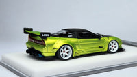 1:64 Veloce Honda NSX NA1 LB Performance Matt Chrome Yellow Resin