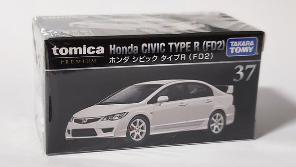 Tomica Premium 37 Honda Civic Type FD2 White Diecast