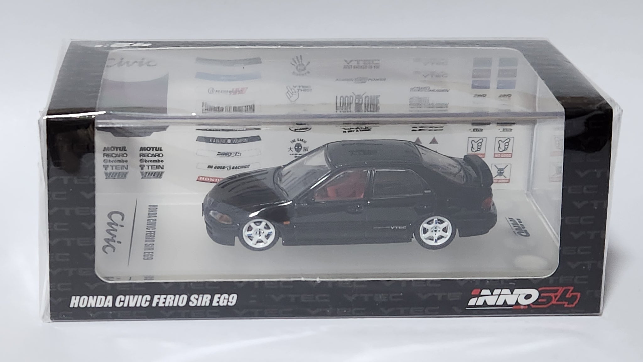 1 64 inno64 inno Honda Civic Ferio Sir EG9 Black JDM Diecast hiltawaytoyhk