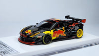 1:64 Veloce Ferrari 488 GTB Red Bull Black LB Performance. Resin.