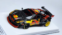 1:64 Veloce Ferrari 488 GTB Red Bull Black LB Performance. Resin.