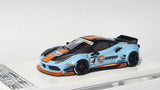 1:64 Veloce 488 GTB Baby Blue Gulf Duck Tail LB Performance Resin