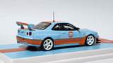 1:64 Pop Race Nissan Skyline GT-R R34 GULF. Diecast.