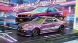 1:64 Inno64 Nissan Skyline GT-R R34 Z-Tune ENDGAME Australia Edition Midnight Purple