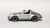 1:64 Pop Race Porsche 911 964 Singer Targa Silver Diecast