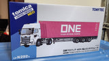 1:64 Tomica Limited Vintage Neo LV-N292b Hino Profia 40ft Marine Container Trailer, (Toho Sharyo TC36H1C34 Ocean Network Express)