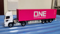 1:64 Tomica Limited Vintage Neo LV-N292b Hino Profia 40ft Marine Container Trailer, (Toho Sharyo TC36H1C34 Ocean Network Express)