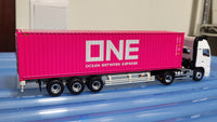 1:64 Tomica Limited Vintage Neo LV-N292b Hino Profia 40ft Marine Container Trailer, (Toho Sharyo TC36H1C34 Ocean Network Express)