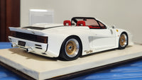 1:18 APM Ferrari Testarossa Spyder Koenig Specials Pearl White Resin