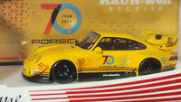 1:64 Fuelme Porsche 911 993 RWB 70th Ann CINDERELLA Resin.