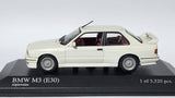 1:43 Minichamps BMW M3 E30 Alpinweiss White 1987 Diecast