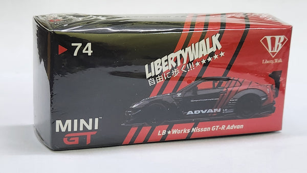 1:64 Mini GT Nissan Skyline GT-R R35 Advan LB Work #74 Japan Exclusive Diecast