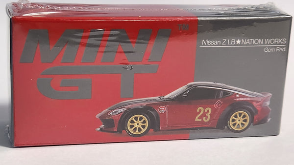 1:64 Mini GT Nissan Fairlady Z LB NATION WORKS Gem Red 737 CLDC Magazine Exclusive