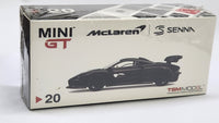 1:64 Mini GT McLaren Senna Onyx Black LHD #20 Diecast