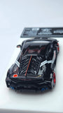 1:64 Veloce Lamborghini Huracan LP610-4 Liberty Walk Zero Sen Black. Resin