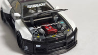 Chase 1:64 Mini GT KAIDO #120 Nissan Skyline GT-R R34 V2 Aero Japan Police