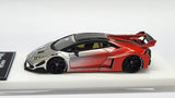 1:64 Veloce Lamborghini Huracan LP610-4 Liberty Walk Silver/Red. Resin.