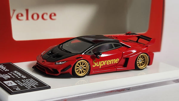 1:64 Veloce Lamborghini Huracan LP610-4 Liberty Walk Supreme Gold Supreme Gold rims. Resin