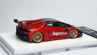 1:64 Veloce Lamborghini Huracan LP610-4 Liberty Walk Supreme Silver Supreme Gold rims. Resin. Come with box and display case.