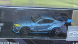 1:64 Pop race Toyota Toyota GR Supra A90 Pandem Rocky Bunny Metallic Blue