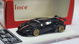 1:64 Veloce Lamborghini Huracan LP610-4 LB Performance Black/ Italian flag stripe Resin