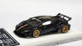 1:64 Veloce Lamborghini Huracan LP610-4 LB Performance Black/ Italian flag stripe Resin