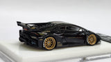 1:64 Veloce Lamborghini Huracan LP610-4 LB Performance Black/ Italian flag stripe Resin