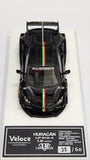 1:64 Veloce Lamborghini Huracan LP610-4 LB Performance Black/ Italian flag stripe Resin