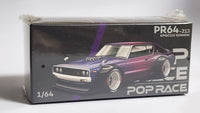 1:64 Pop Race Nissan Skyline GT-R KPGC110 KENMERI Magic Purple Macau 2024 999pcs