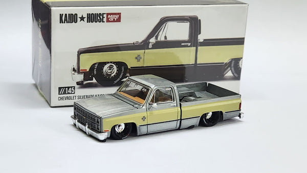 Chase Kaido House x Mini GT 1:64 Chevrolet Silverado Vintage Spec V1 KHMG145