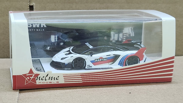 1:64 Fuelme Lamborghini Aventador GT EVO LBWK Martini Resin.