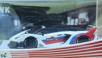 1:64 Fuelme Lamborghini Aventador GT EVO LBWK Martini Resin.